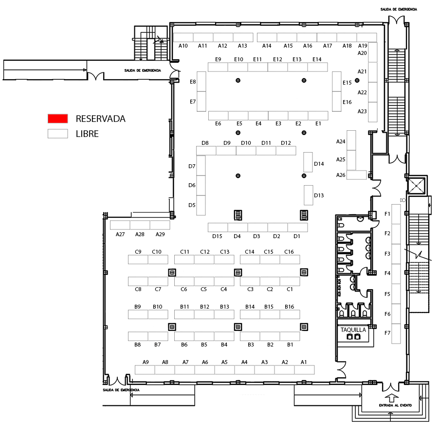 Mapa expositores de TerraSur